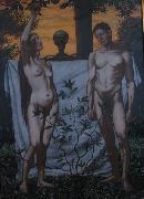 Hans Thoma Adam and Eve painting